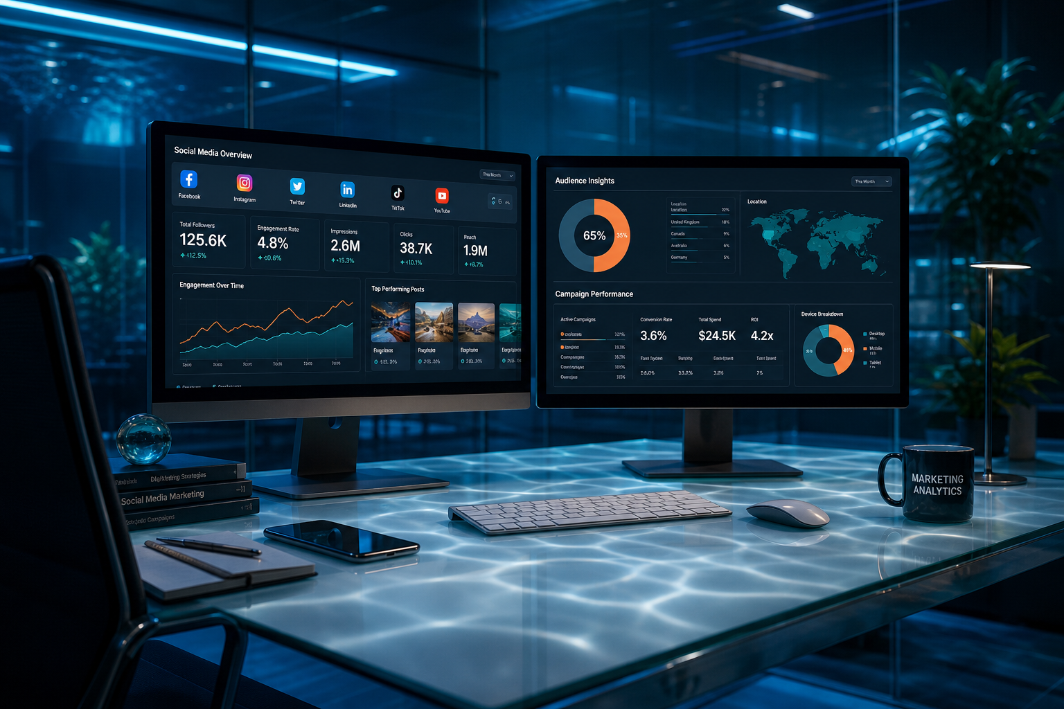 Digital marketing analytics campaign — LIVORA DIGITAL clear water outcome