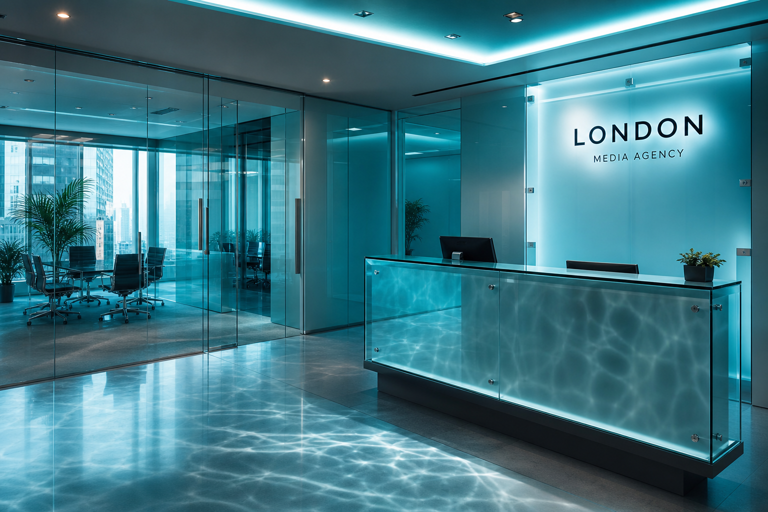 LIVORA DIGITAL London office reception and meeting area