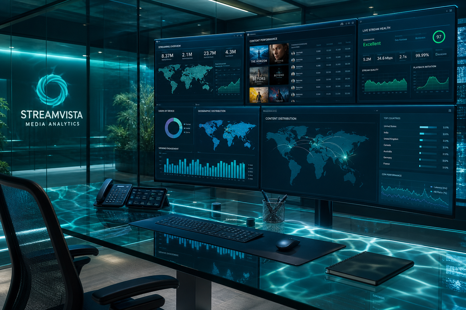 LIVORA media streaming infrastructure and OTT analytics workspace